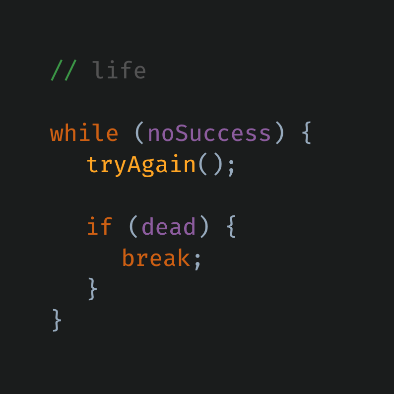 JavaScript Funny Code: just life